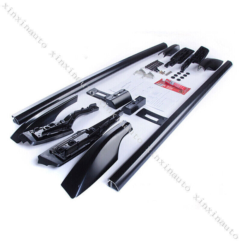 Black Aluminium Roof Rack Luggage Carrier for Toyota for Land Cruiser LC200 2008-21