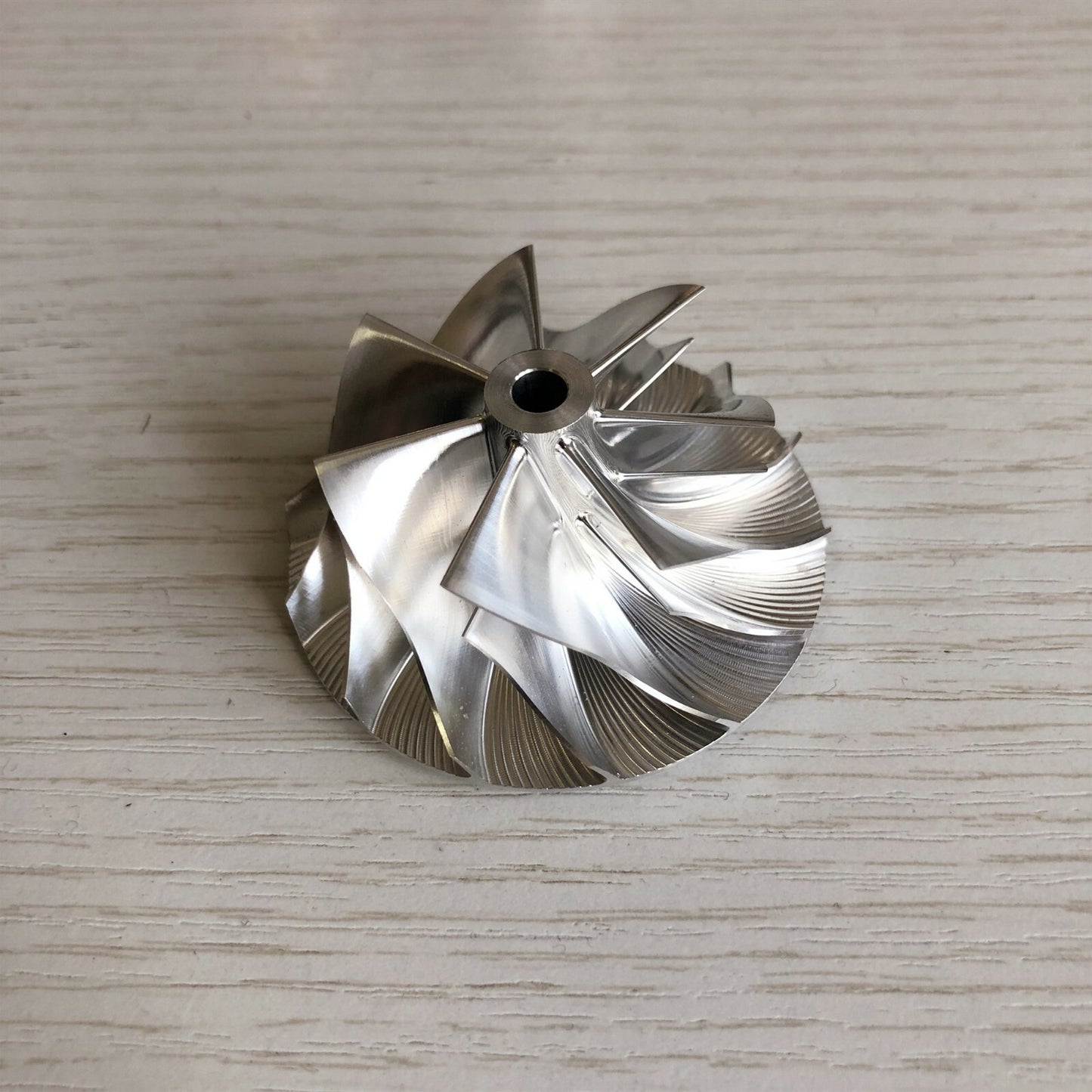 TD04HL 42.00/56.00 mm 7+7 Blade Turbine Billet Compressor Wheel