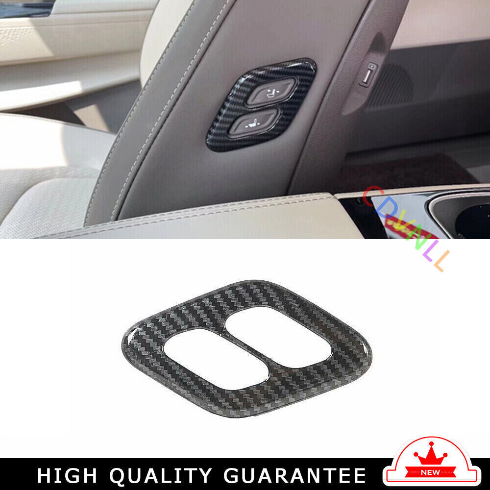 for Seat Adjustment Button Frame Cover Trim for Kia Carnival 22-2023 Carbon Fiber
