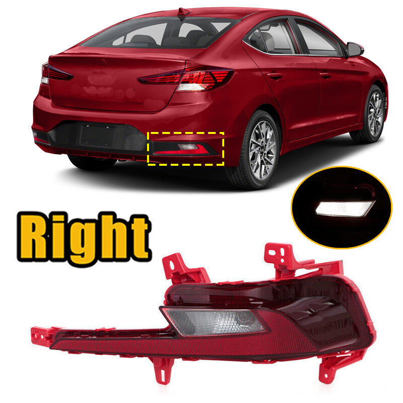 Right Side Rear Bumper Reflector Light Lamp for Hyundai for Elantra 2019-2020