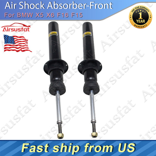 2Pcs Front Air Shock Strut Core w/o ADS for BMW X5 X6 F16 F15 12-18 31316851747