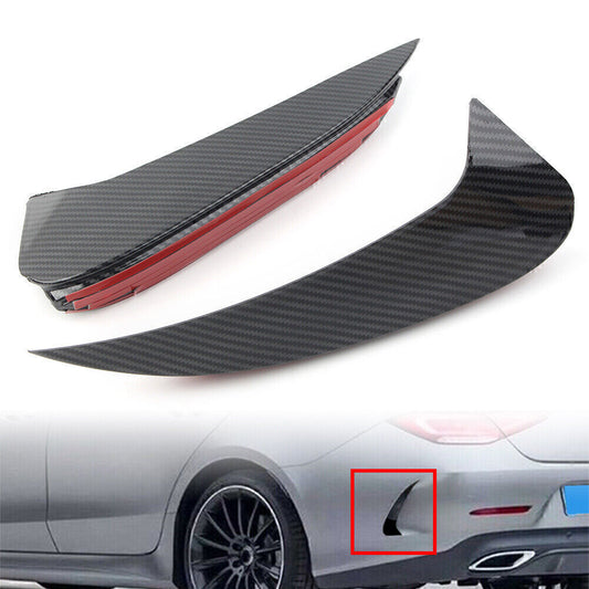 2X Rear Bumper Splitters Bodykit Fins Fit for Benz C257 CLS450 CLS53 2018-2020