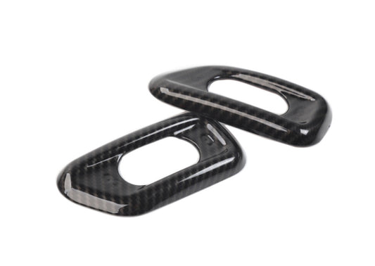 for Jeep for Wrangler JK Door Handle Lock Switch Button Cover Trim Carbon Fiber 11+