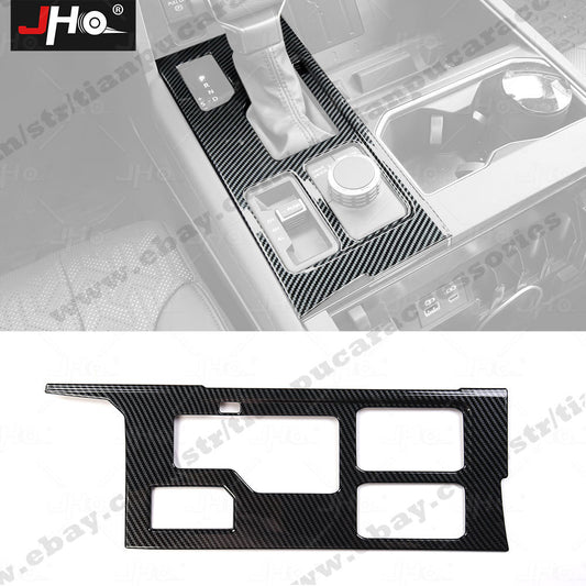 Carbon Fiber Gear Shift Knob Control Panel Cover Trim for Toyota Tundra 2022+