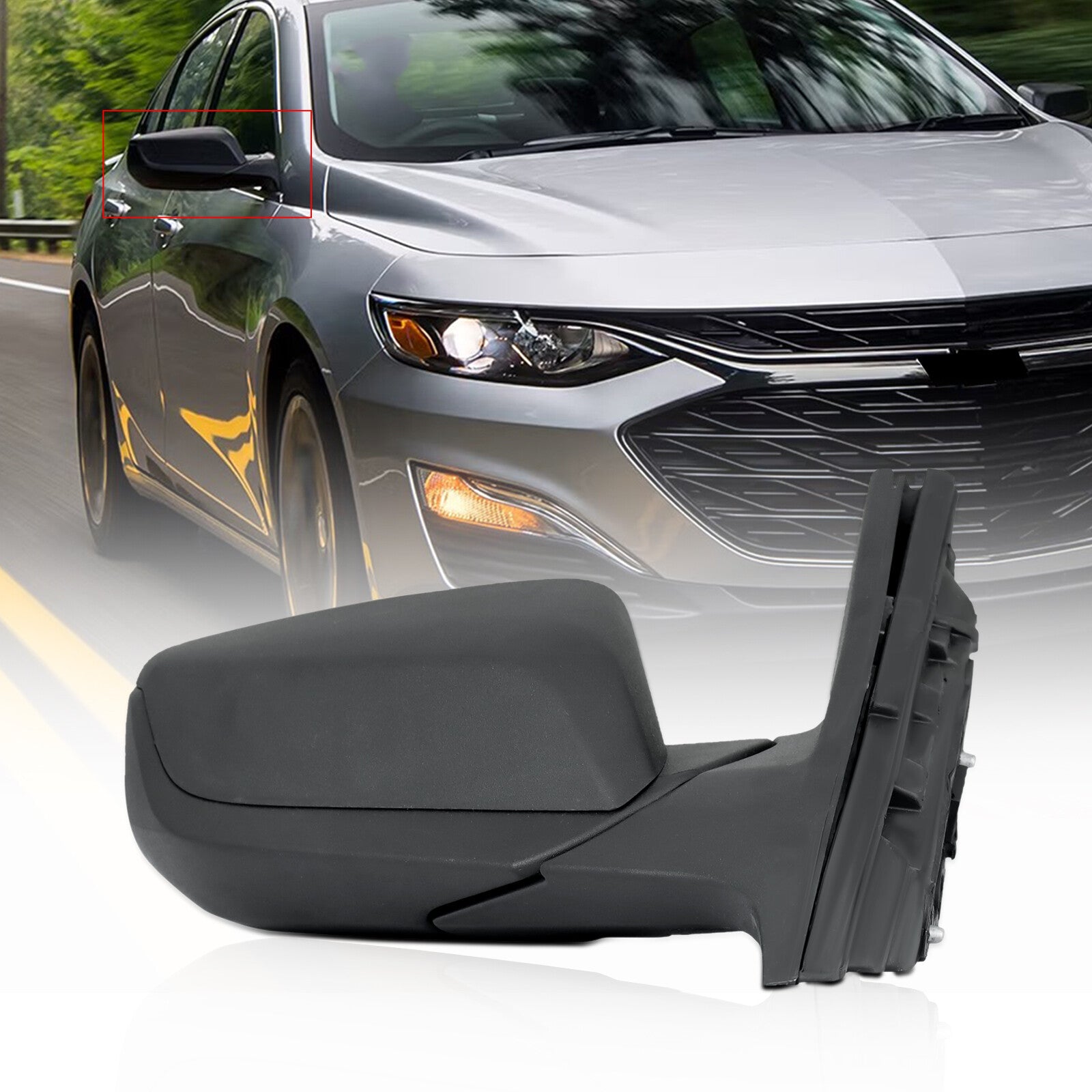 Passenger-right mirror for Chevrolet Hand for Chevrolet Malibu 2016-2022 3-pin