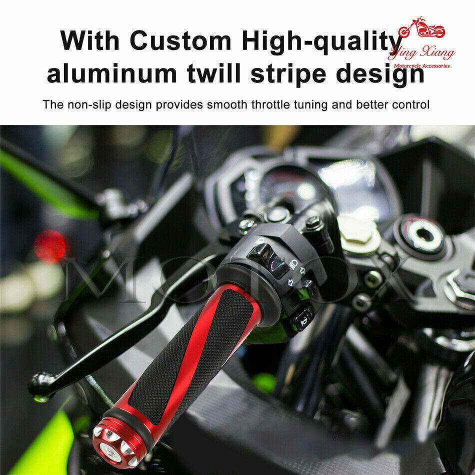 7/8 Handle Bar Hand Grips Fit For 400 650 Z750 Z300 Z400 Z900 Z1000 ZX6R
