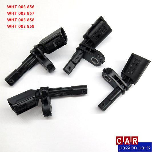 Four ABS wheel speed sensors suitable for Volkswagen , for Audi , for Porsche , and for Skoda models WHT003856B / 7B / 8B / 9B
