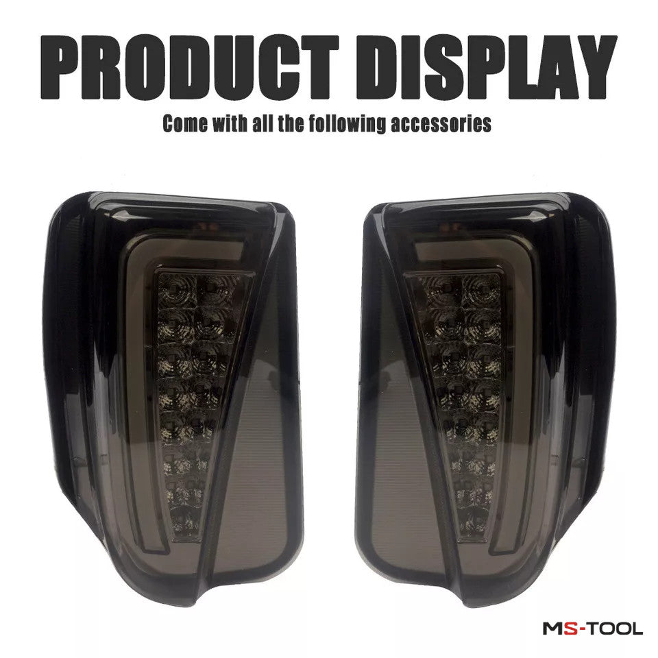 For 2012-15 for Toyota Prius LED Switchback Fog Turn Signal Lights DRL Lamp Smoked