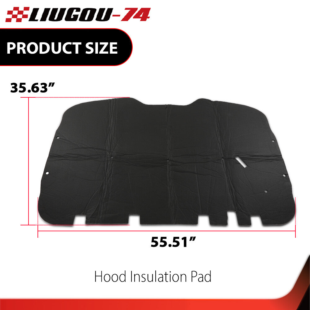 1/2-inch range hood insulation pad with clips for 2000-2006 for Chevrolet Tahoe Suburban.