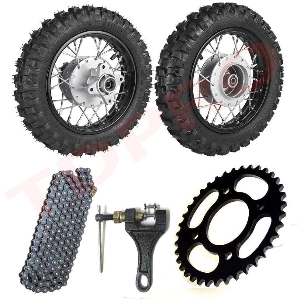 10 Front Rear Wheels 2.50-10 Tyre Rim 1.4x10 for Honda CRF50 XR50 for Yamaha TTR50