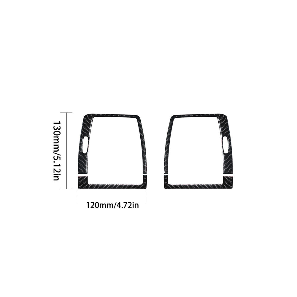 4Pcs Carbon Fiber Side Air Vent Outlet Panel Cover Trim for BMW X5 2000-2006