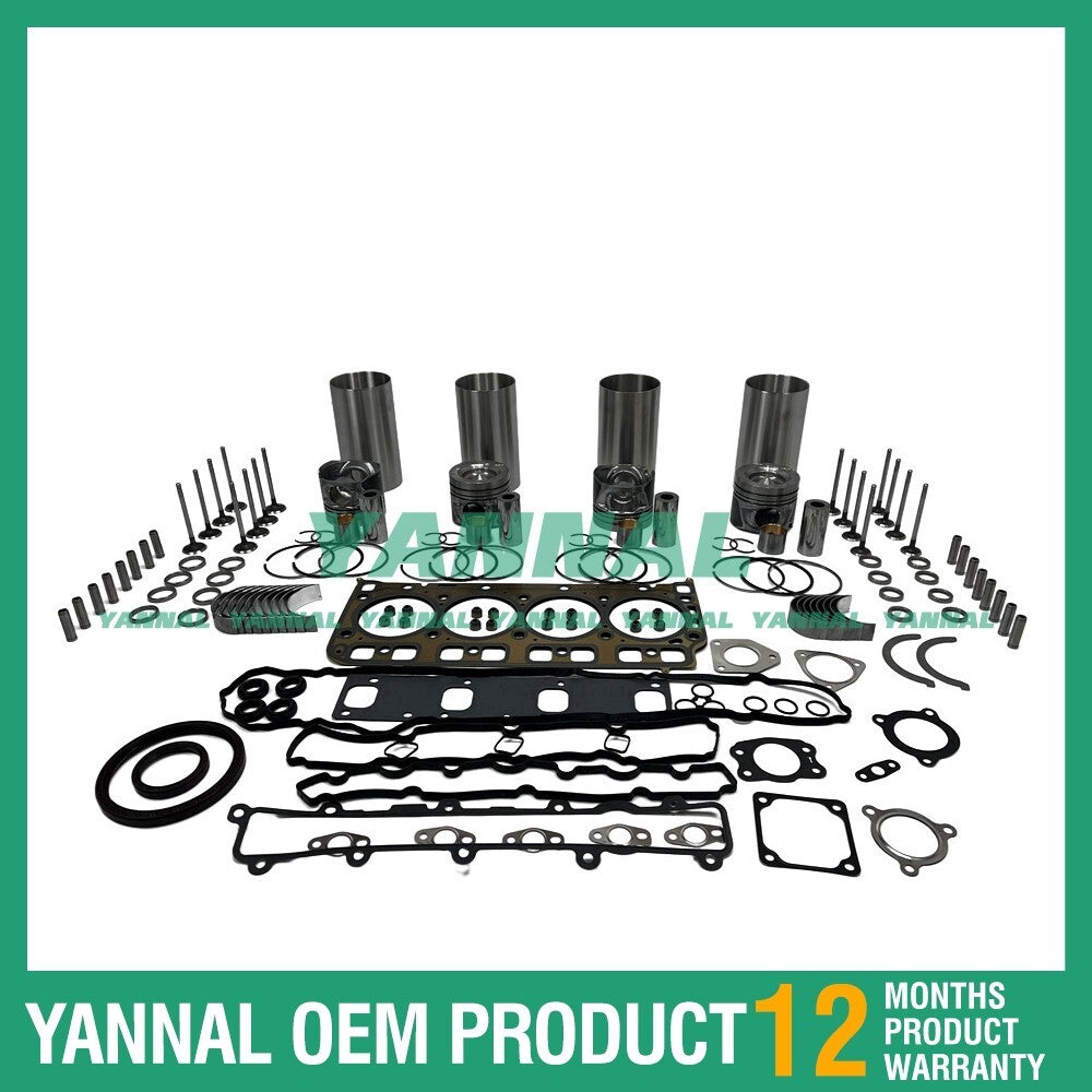 Suitable for Doosan D34 engine overhaul and rebuild kit with full Gakset bearing valves