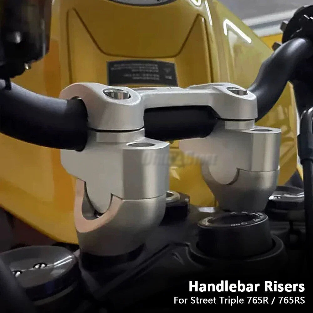 Handlebar Risers Mounting CNC Kit For STREET TRIPLE Street Triple 765RS 765 R RS