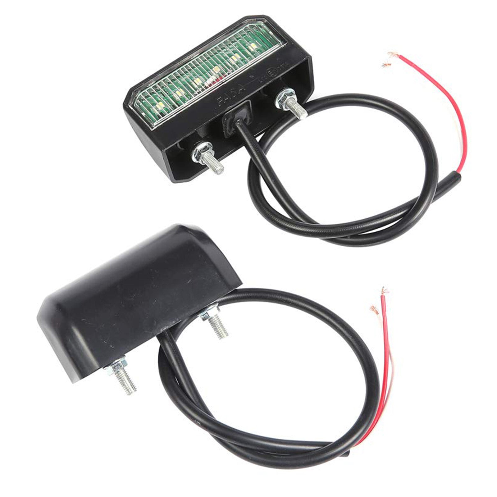 2PCS 6 LED LICENSE NUMBER TRAILER BOAT UTE 12-24V PLATE LIGHT LAMP TRUCK CARAVAN