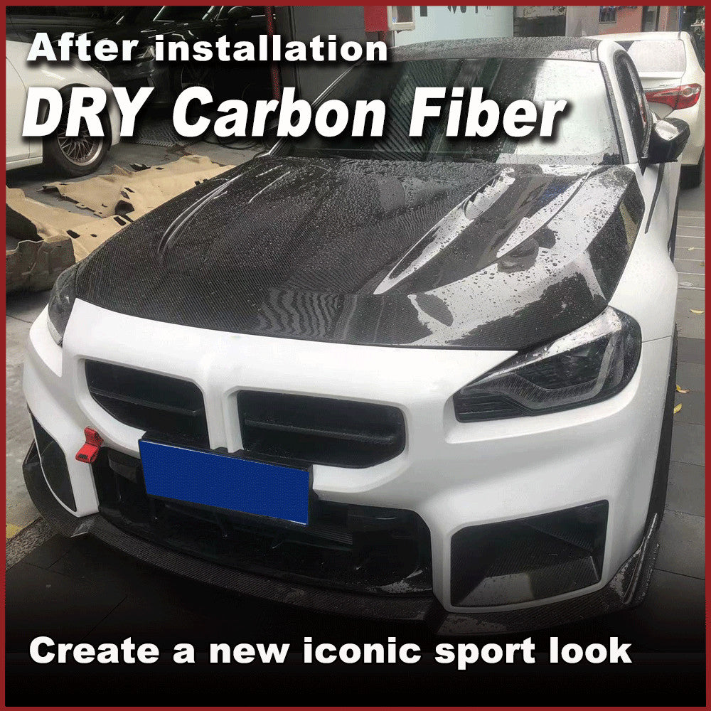 for BMW 2 Series G87 M2 2022-2024 DRY Carbon Front Bonnet Hood Engine Cover Lid
