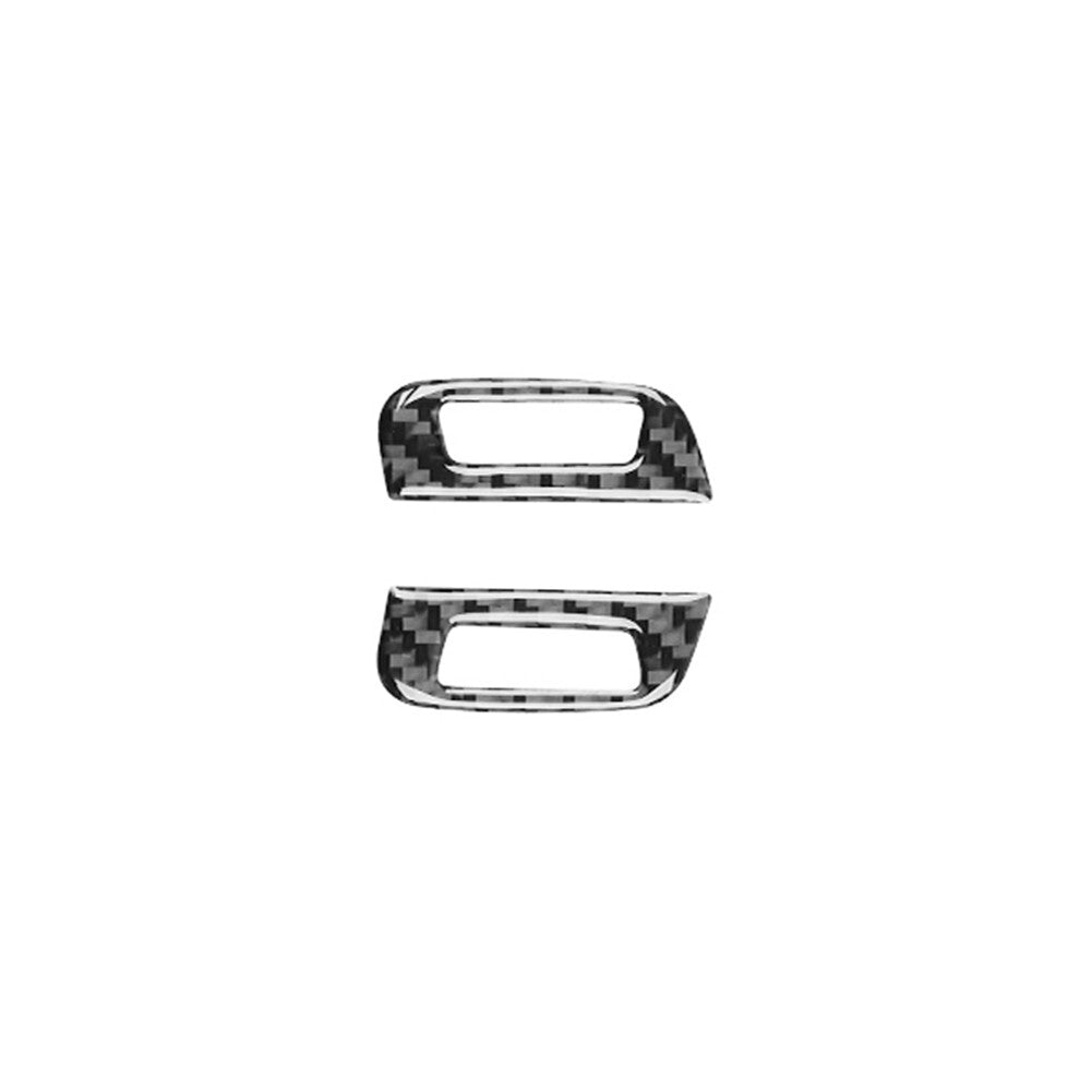 2X Carbon Fiber Front Dash Air Adjusts Cover Trim for Nissan Rogue 2014-2016