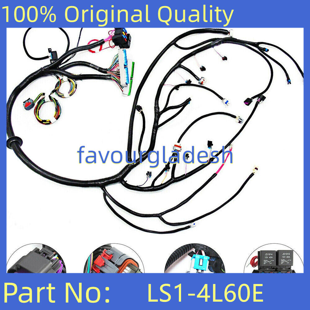 Standalone Engine Wiring Harness 4.8 5.3 6.0 For LS1 Engine w/4L60E DBC 1997-06