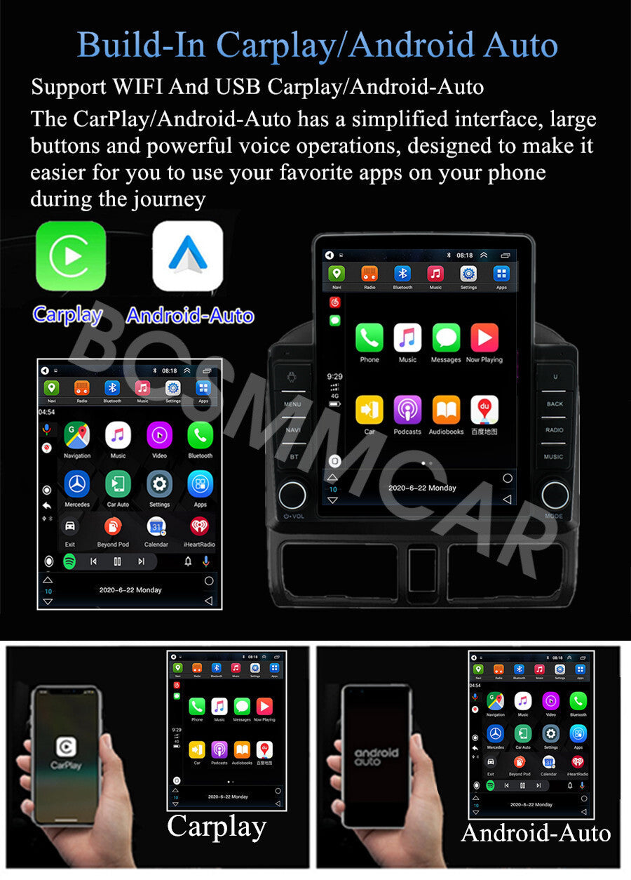 For Carplay Radio Stereo MP5 Player Fit for Mercedes Benz for Smart Fortwo 2005-2010