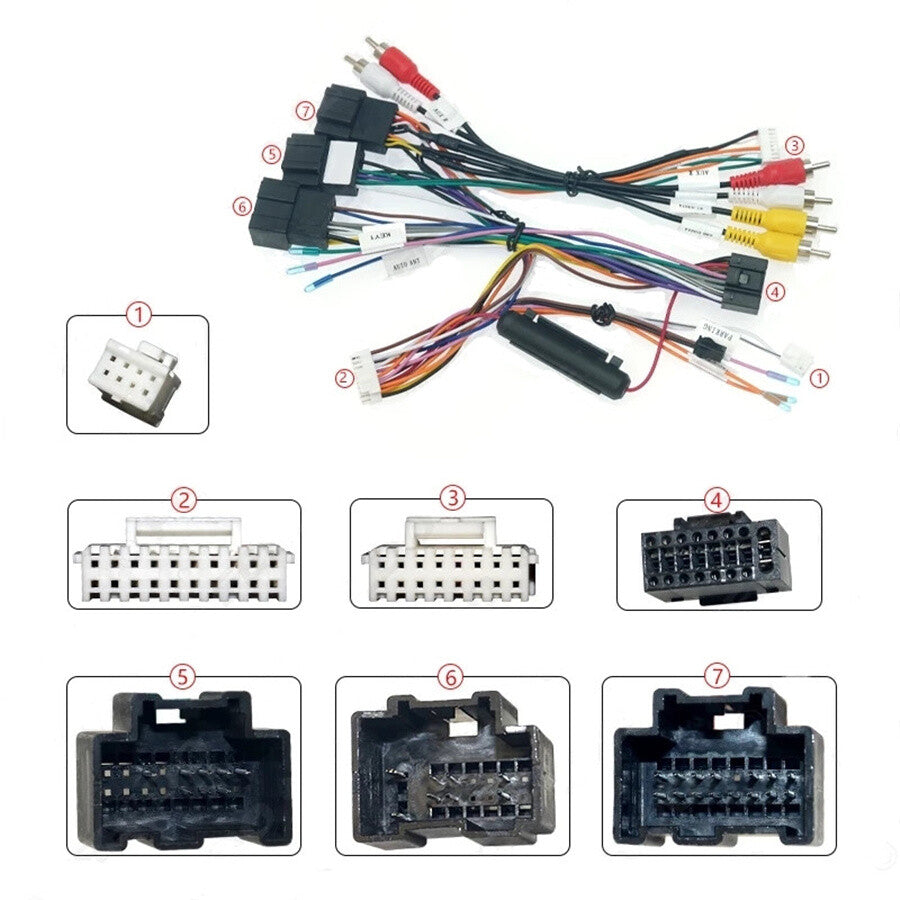 16 Pin Car Stereo Radio Wire Harness w Canbus Box for Chevrolet Tahoe for GMC for Sierra