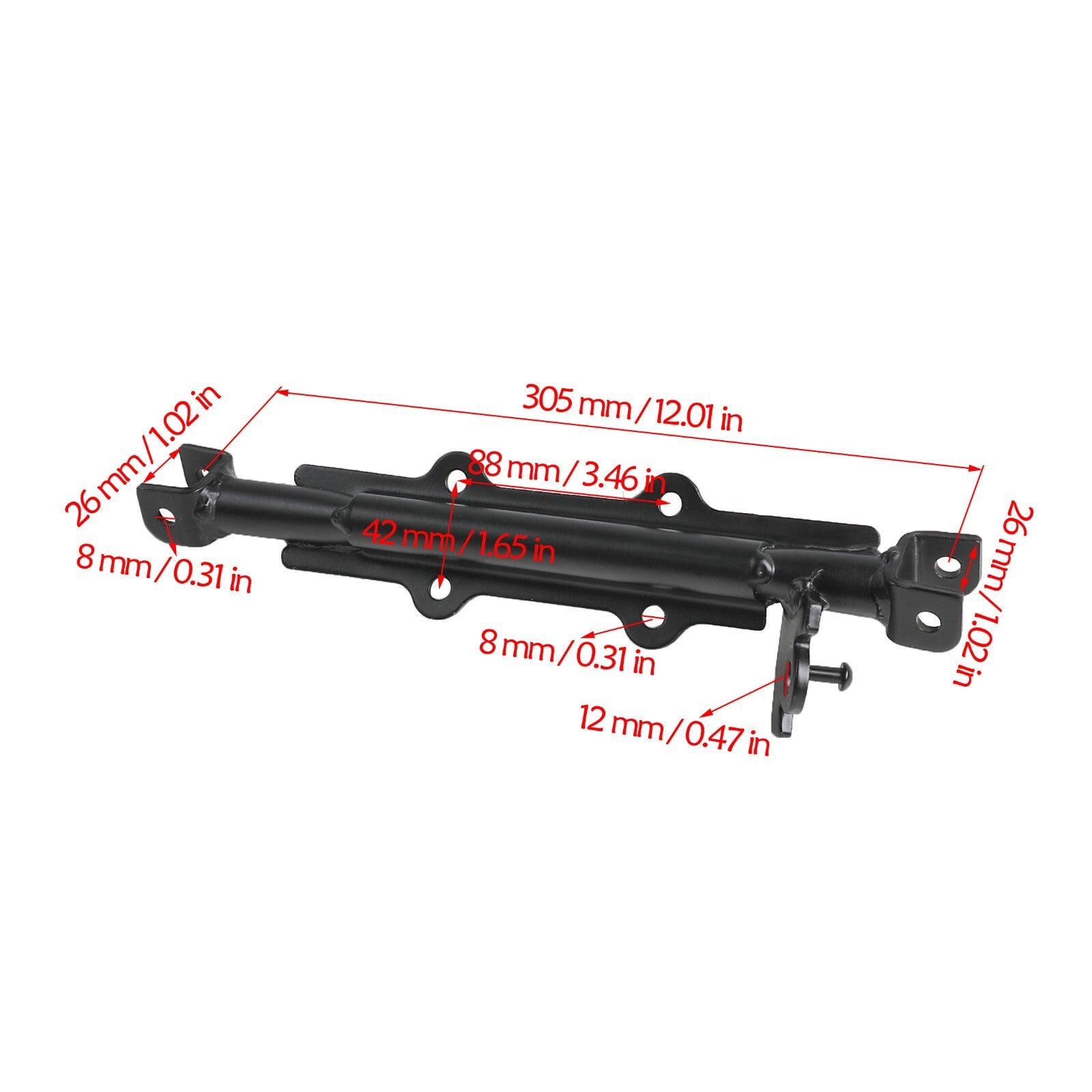 Footpegs Footstool with Mounting Bracket for CRF50, XR70, and Apollo 110 125cc Bicycles