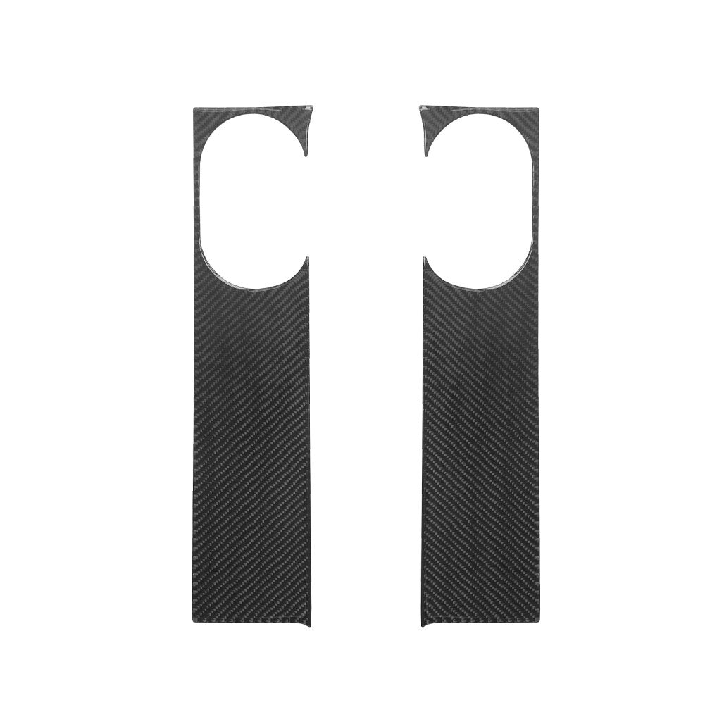 2Pcs Carbon Fiber Front Door Panel Cover Trim for Jeep for Wrangler 2007-2010