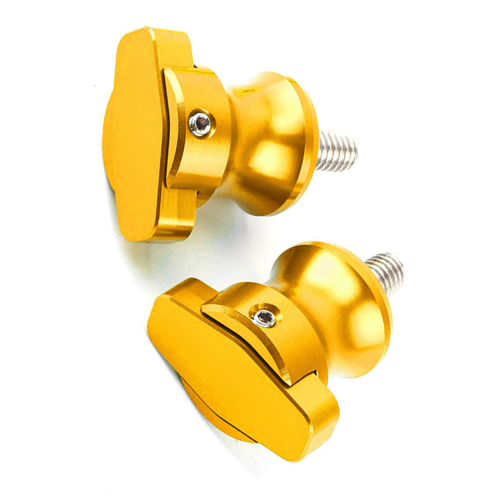 2¢ªCNC Schwingenschieber Spulen St?nderschrauben M8 f¨¹r for Honda CBR600RR 03-17 Gold