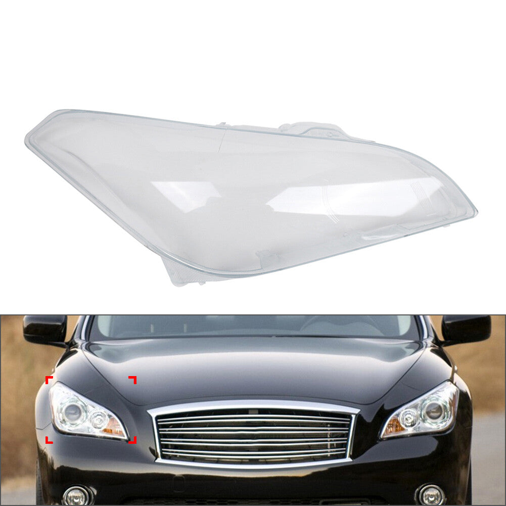 Headlight Headlamp Lens Shell Cover for Infiniti M25 M35 M37 2011-2012 US