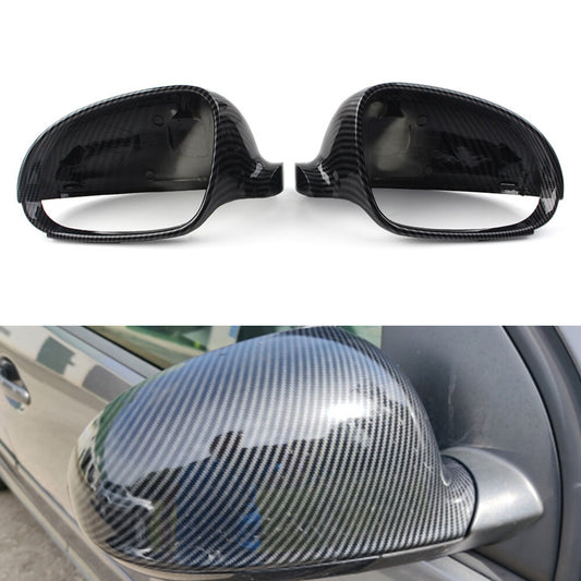 Rear View Mirror Cover Cap Fit for VW for Golf 5 EOS for Jetta for Passat Carbon Fiber Look