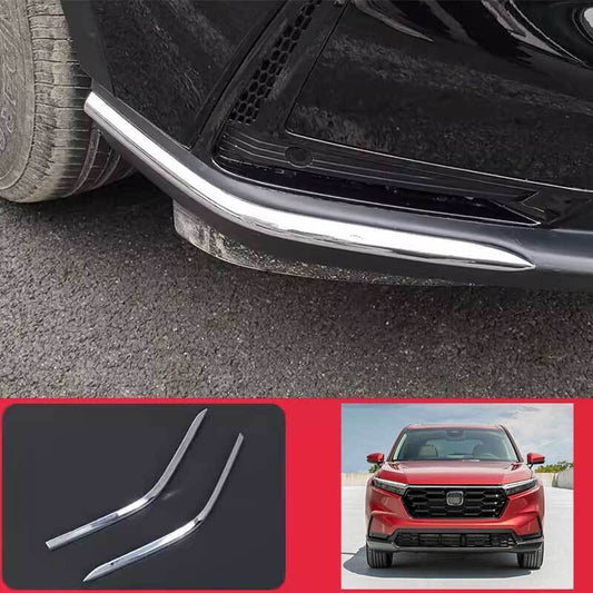 for Honda CRV CR-V 2023-2024 Chrome Front Bumper Side Spoiler Apron Guard Cover