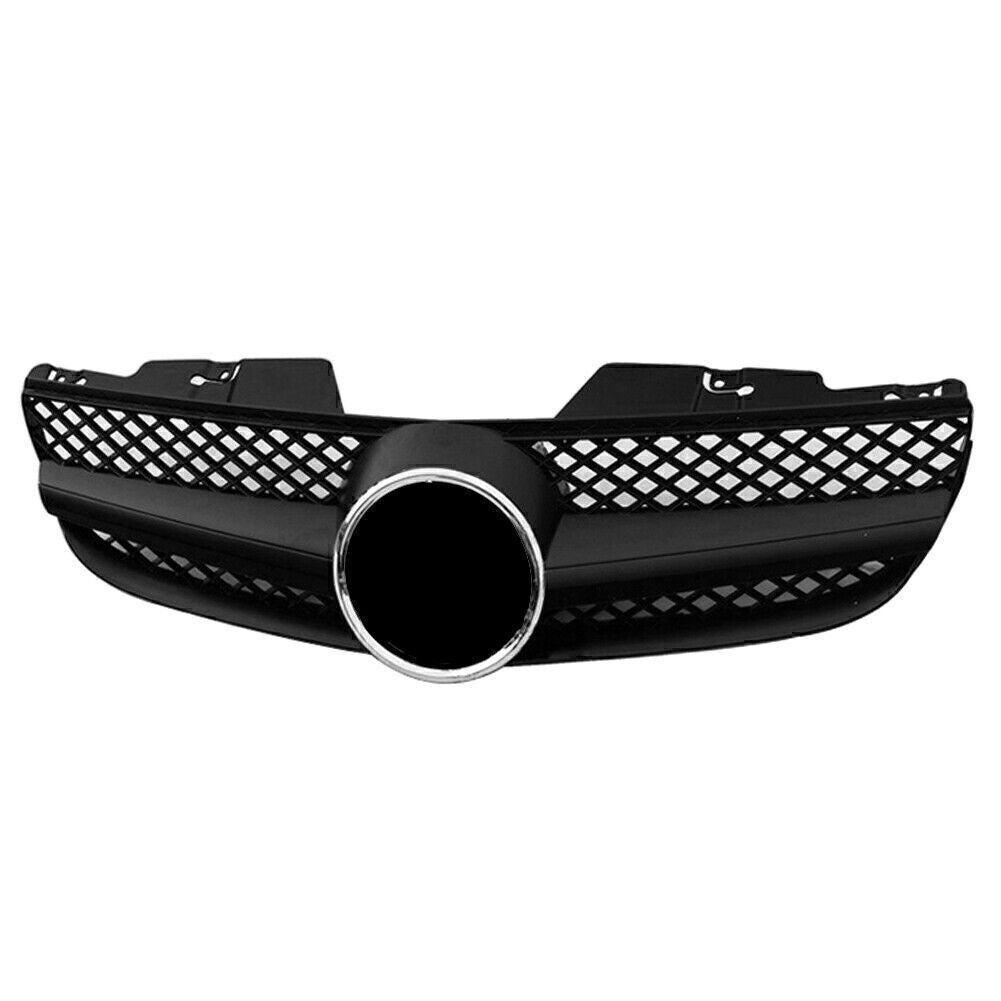 for Mercedes-Benz R230 SL550 SL63 2007-2008 1 fin Front Grille Grill Matte Black