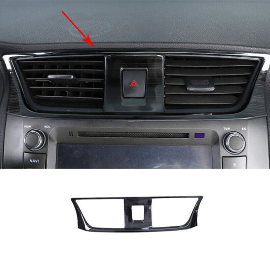 for Nissan Sentra Sylphy 13-19 Black Central Console Air Outlet Vent Cover Trim