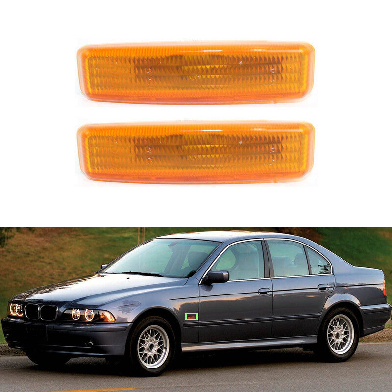 1 Pair for BMW 5 Series E39 1997-2003 Front Side Marker Repeater