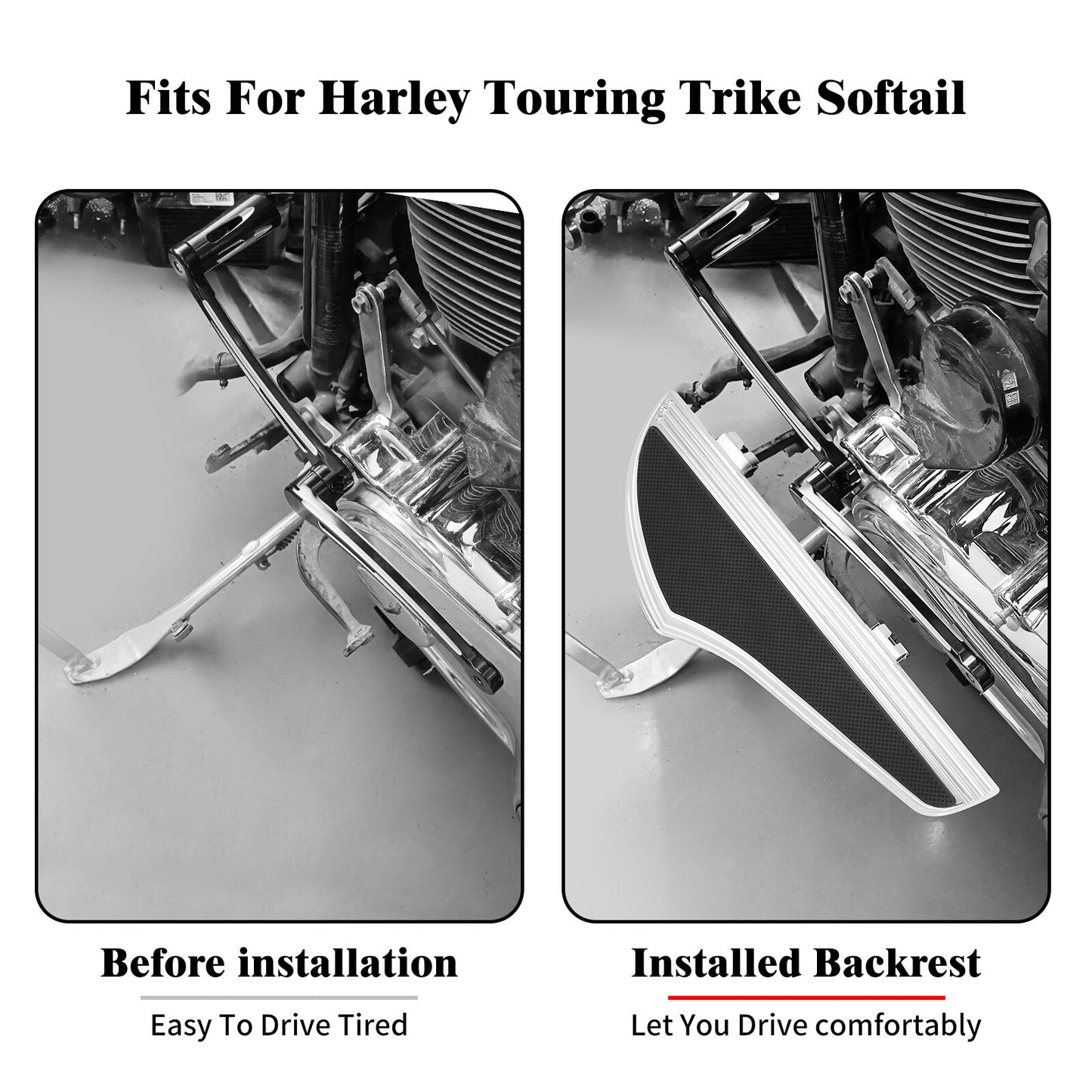 Chrome Non-Slip Floorboards Foot Peg for Harley Touring Road Electra Glide 86-23