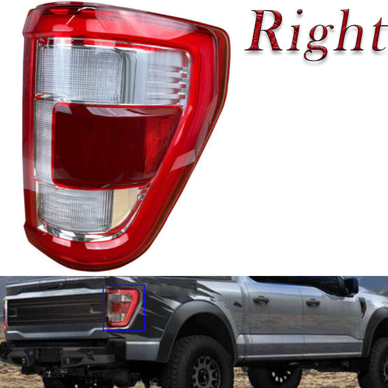 Right LED Tail Light Lamp w/ Blind Spot Driver Side for Ford F-150 F150 2021-23