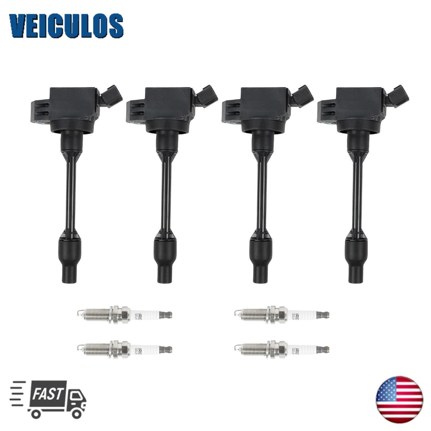 4 For 2019-2020 for Toyota RAV4 L4 2.5L GAS Ignition Coil  Spark Plug UF848+96210