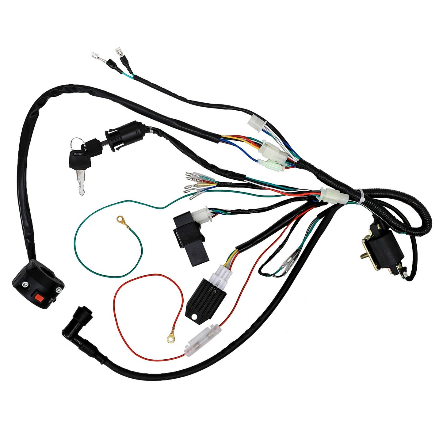 Wiring harness with light cable 110cc 125cc 140cc for Lifan Dirt Pit bicycle YX Zongshen