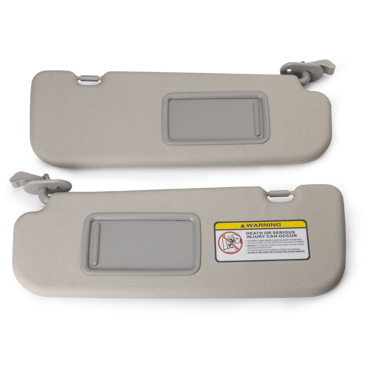 2x Gray Sun Visor Makeup Mirror Right+Left Side for Hyundai for Elantra MD 2011-15
