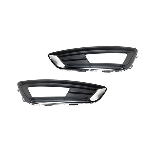 2Pcs Front Bumper Fog Light Cover Bezel Left+Right for Ford Focus 2015 2016 2017