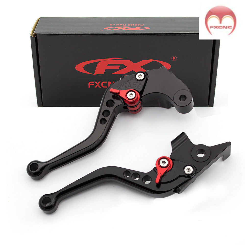 Adjustable brake clutch lever suitable for Kawasaki ZX-6 (1990-1999) short-range models.