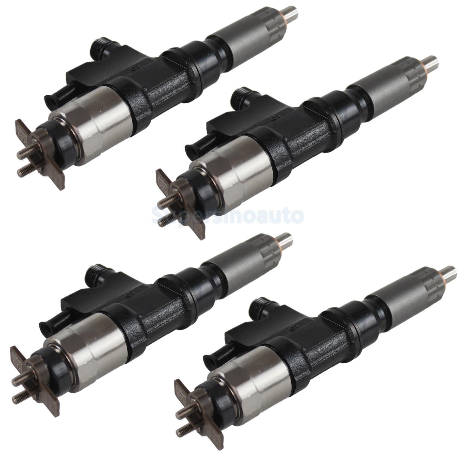 4x Fuel Injector For 01- 07 for Isuzu NPR NPR-HD 4HK1 Engine 095000-8901 095000-5471
