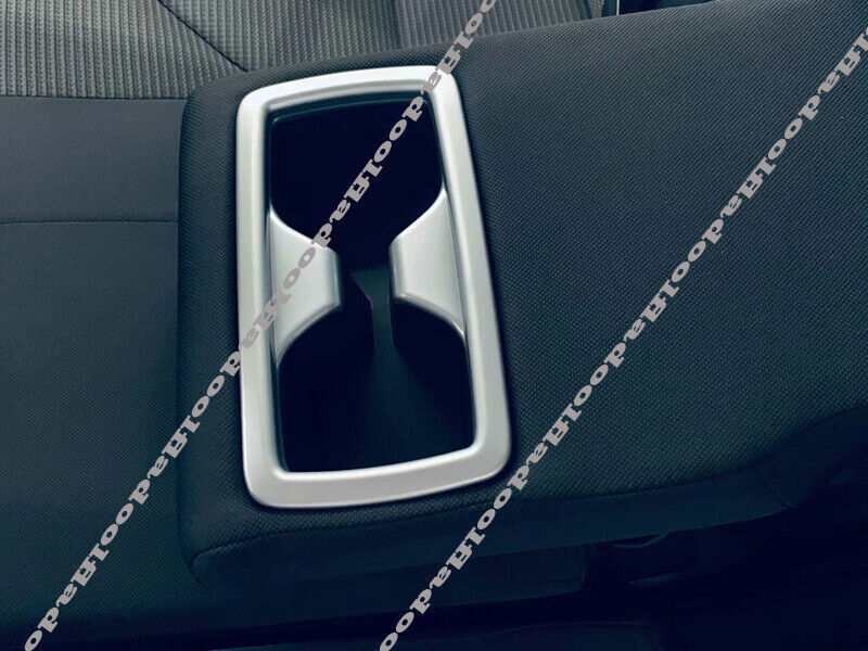 for Toyota Highlander 2020-2022 Silver Interior Rear Water Cup Holder Cover Trim