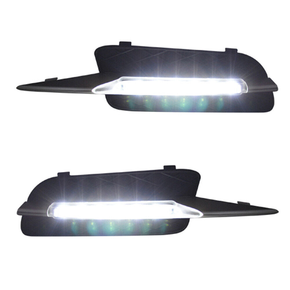 for for BMW E70 X5 SUV 2007-2009 Front Bumper LED DRL Daytime Running Fog Lights