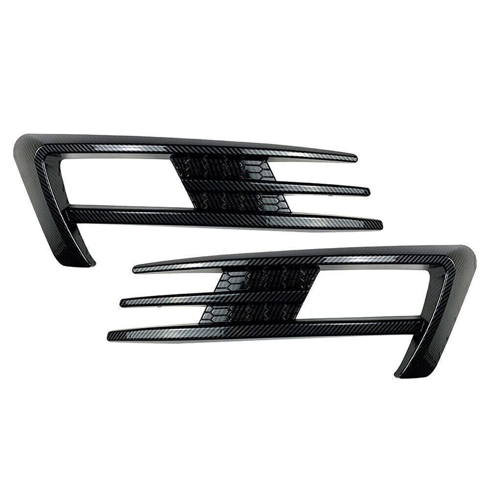 Carbon Fiber Fog Light Lamp Cover Bumper Grille Trim for VW for Golf 7 MK7 2013-2016