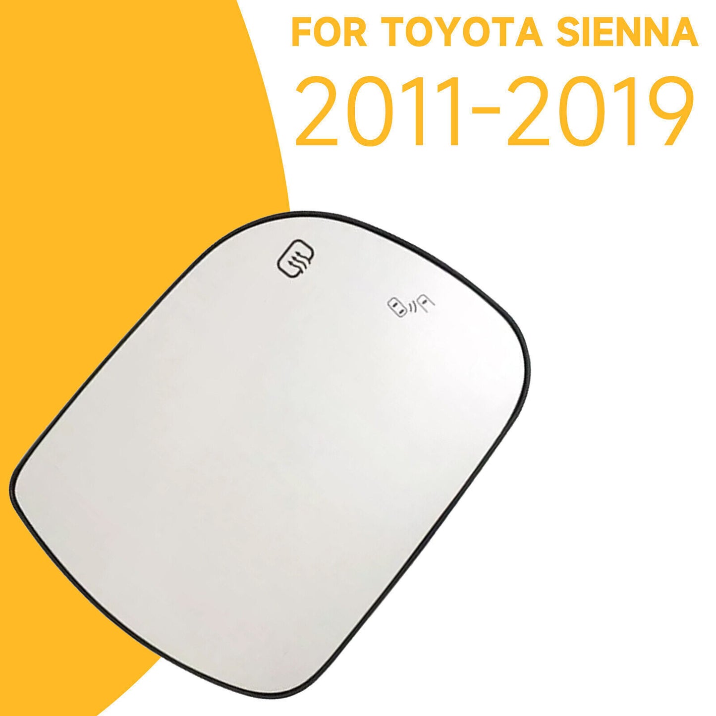 Right Heated Side Rear View Mirror Glass Lens for Toyota for Sienna 2011-2019