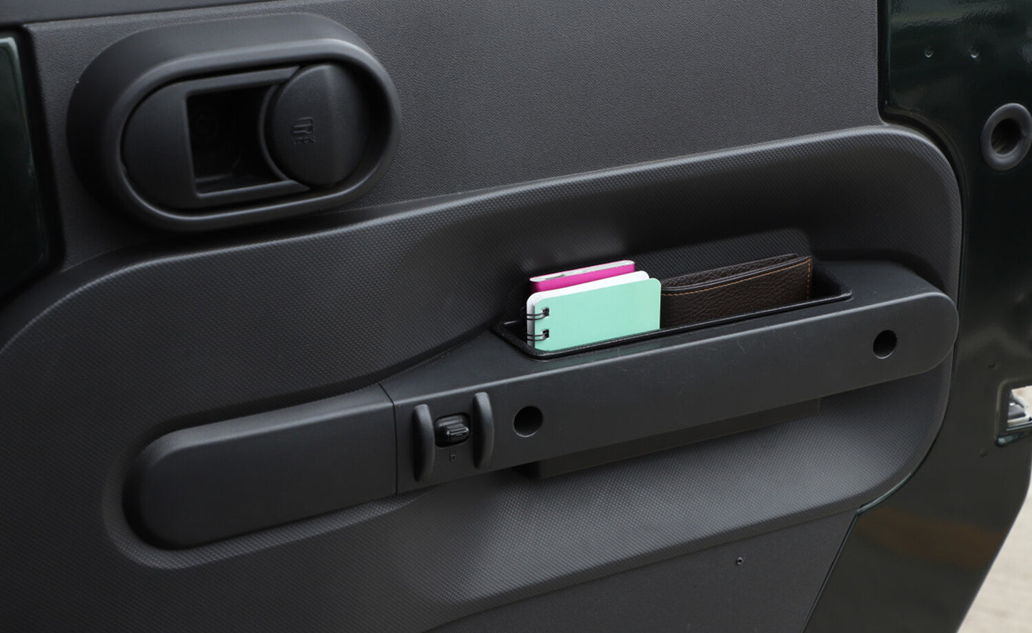4pcs Car Side Door Grab Handle Storage Box for Jeep for Wrangler JK 2007-2010 JK JKU