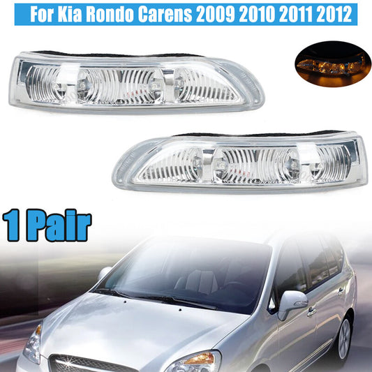 2pcs Rearview Side Mirror Turn Signal Light Lamp for Kia Rondo Carens 2009-2012