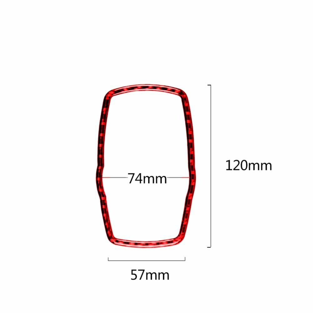 Red Carbon Fiber Inner Multmedia Frame Trim Cover for BMW 3 Series F30 2013-2019