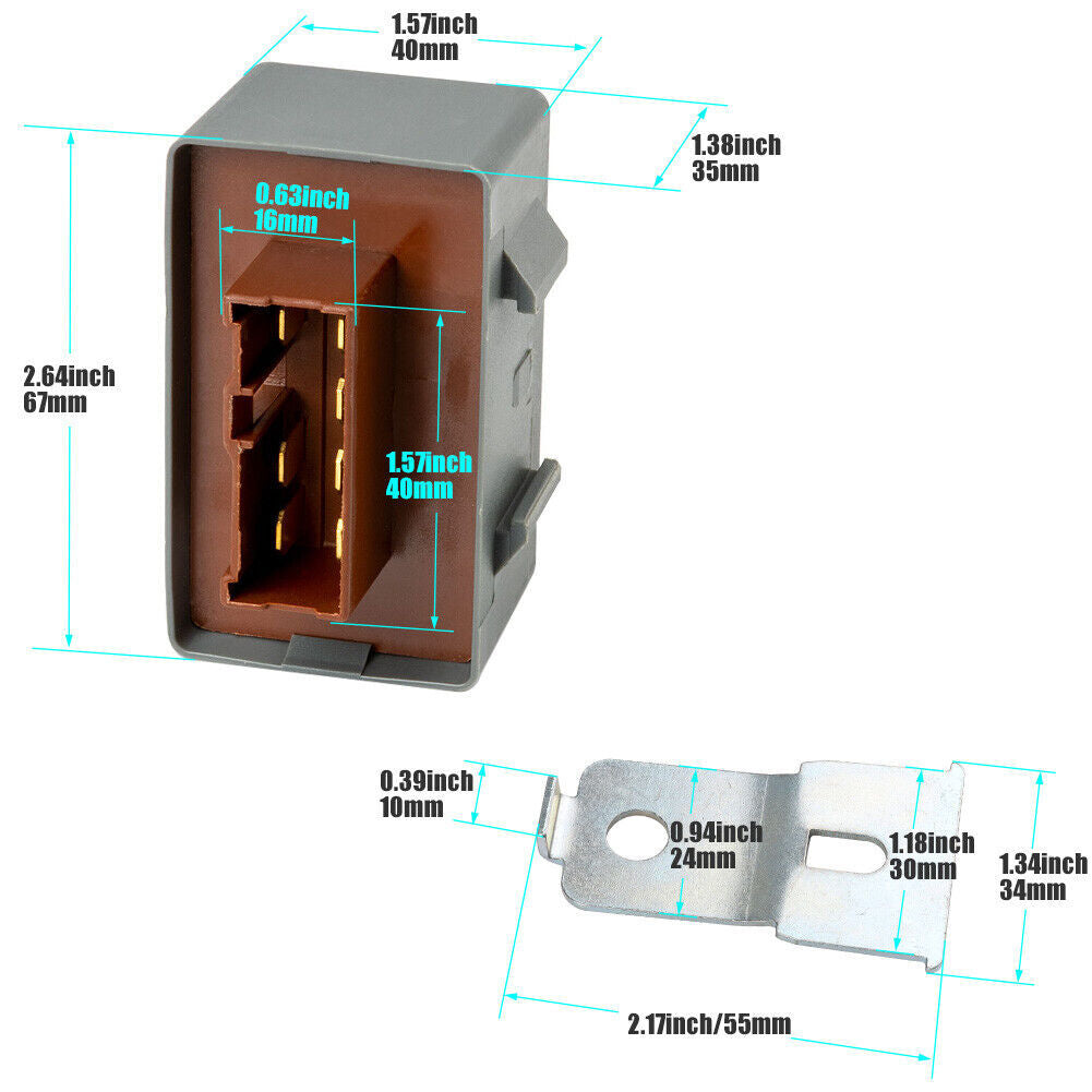 2Pcs Fuel Pump Main Relay 39400-SR3-003 for Honda Accord for Civic for Acura 1992-2001