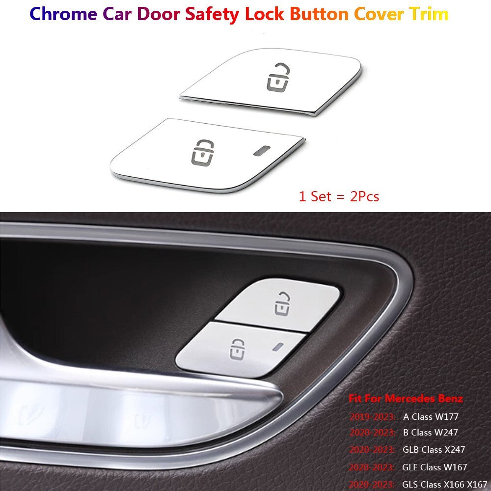 for Mercedes-Benz A GLE GLS W176 W177 W247 X247 X167 Door Lock Switch Cover Trim