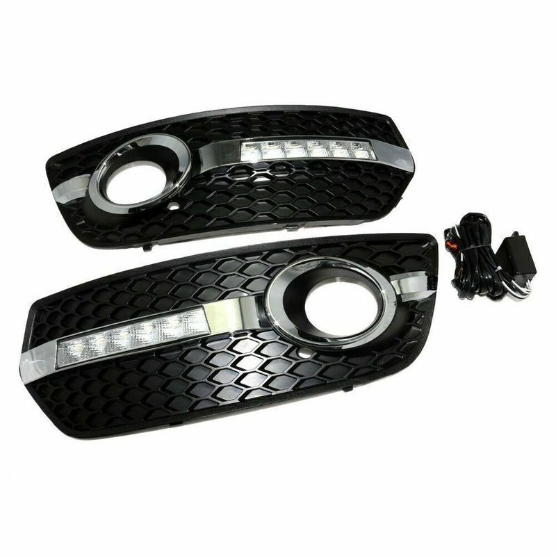 2PCS for Audi Q5 2010-2012 Fog light Daytime Running Light DRL LED Day Light